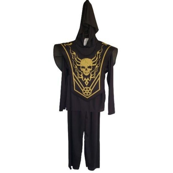 Skull Ninja Costume Boys XL Deluxe Complete plus Bonus Hand Claw - Picture 3 of 11